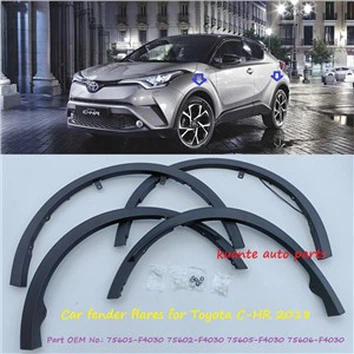 Flare pentru aripa completă pentru Toyota CHR 2018 75601-F4030 75602-F4030 75605-F4030 75606-F4030